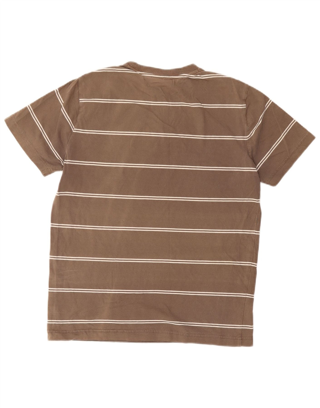 Camiseta con gráfico Converse para hombre Top de algodón a rayas marrón medio