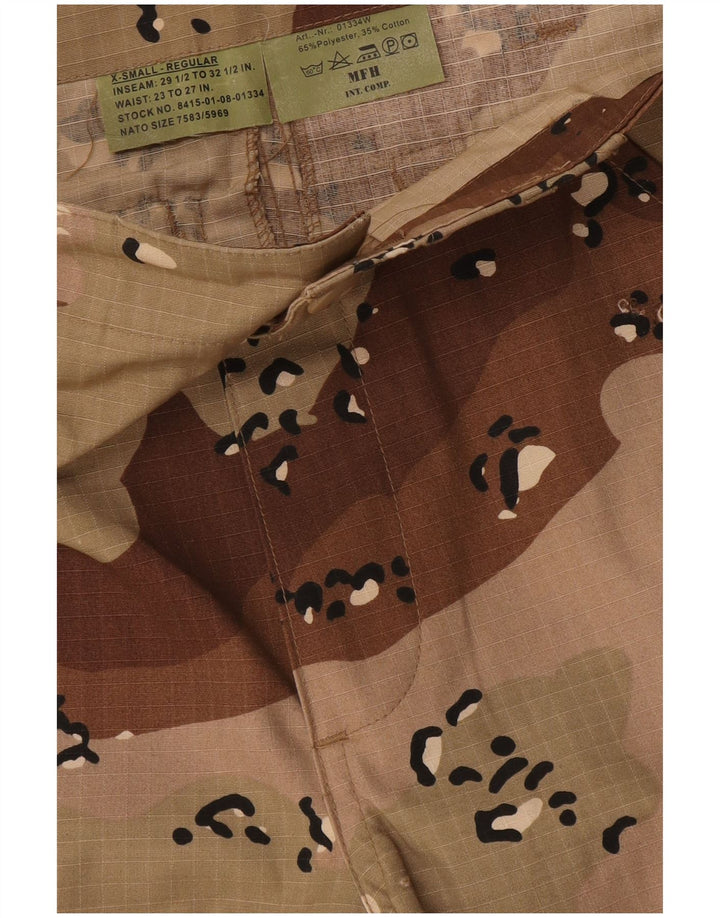 MFH Pantalón Cargo Regular Mujer XS W26 L28 Poliéster Camuflaje Beige