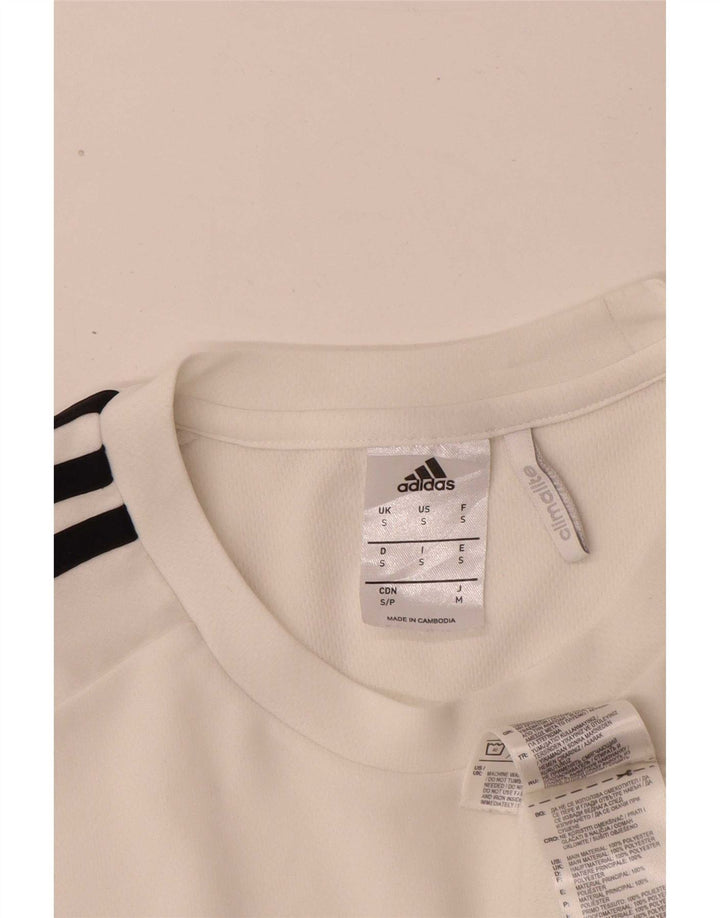 Adidas Hombre Camiseta Top Small Blanco Poliéster Deportes