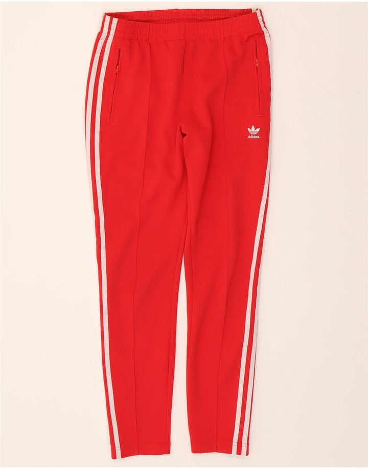 ADIDAS Pantalones de chándal para mujer UK 10 Small Red Poliéster
