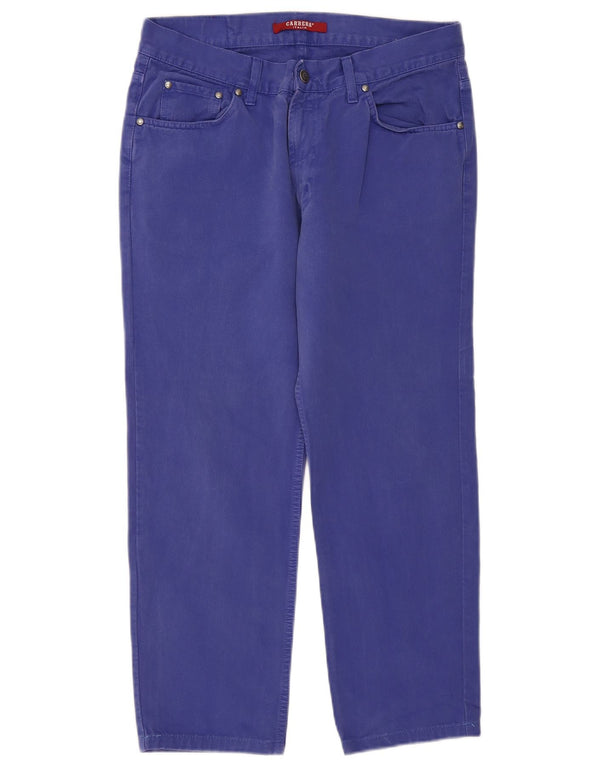 Carrera Mujer 700 Pantalones Casuales Rectos IT 50 XL W34 L26 Algodón Azul