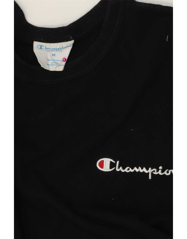 Champion Camiseta Hombre Top Medium Negro Algodón