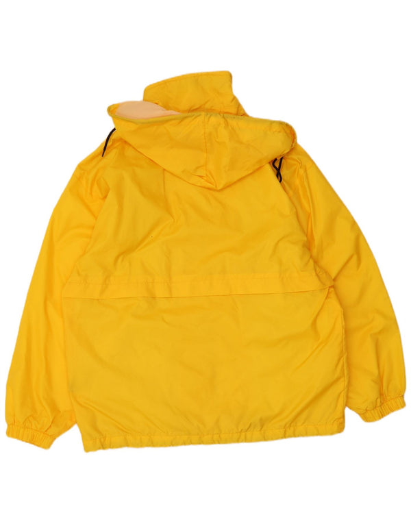 Brugi Chaqueta impermeable con capucha para hombre UK 40 Large Poliamida amarilla