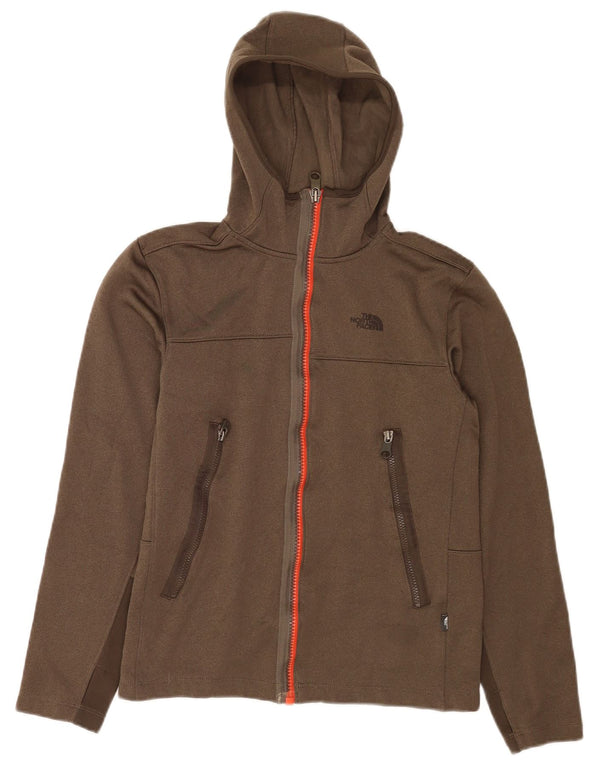The North Face Suéter con capucha y cremallera para mujer UK 10 Small Caqui Poliéster