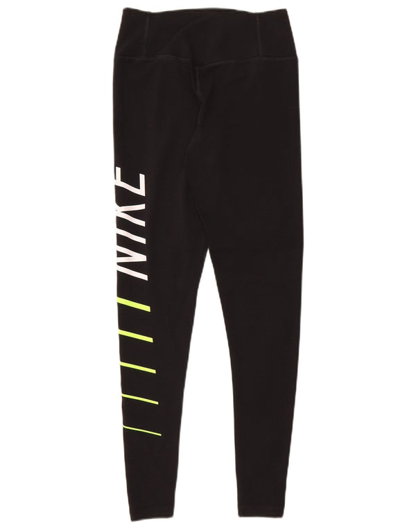 Nike Leggings Dri Fit Graphic para mujer UK 4 XS Algodón negro