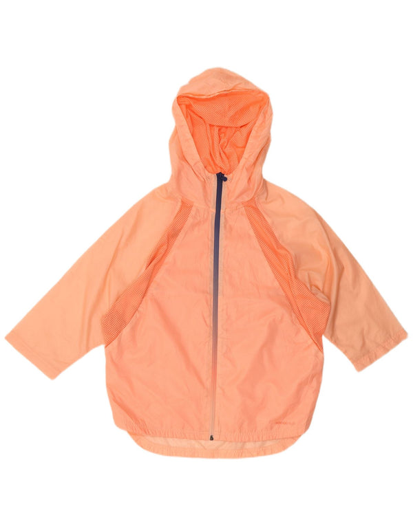 Adidas Chaqueta de lluvia extragrande con capucha para mujer UK 10 Small Orange