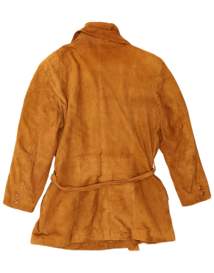 Chaqueta De Ante Mujer Conbipel IT 42 Cuero Beige Medio