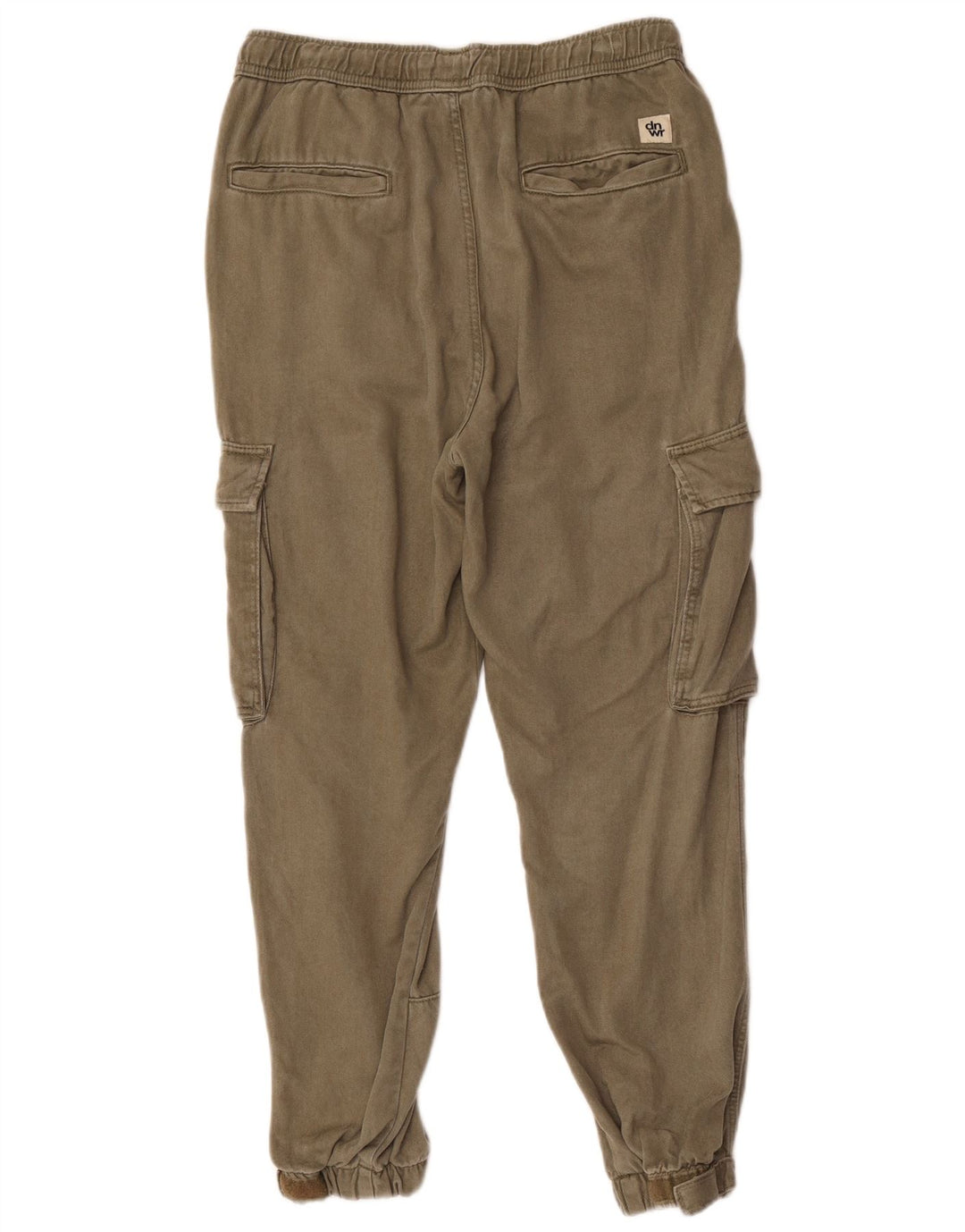 Zara Hombre Joggers Pantalón Cargo Mediano W31 L26 Caqui Lyocell
