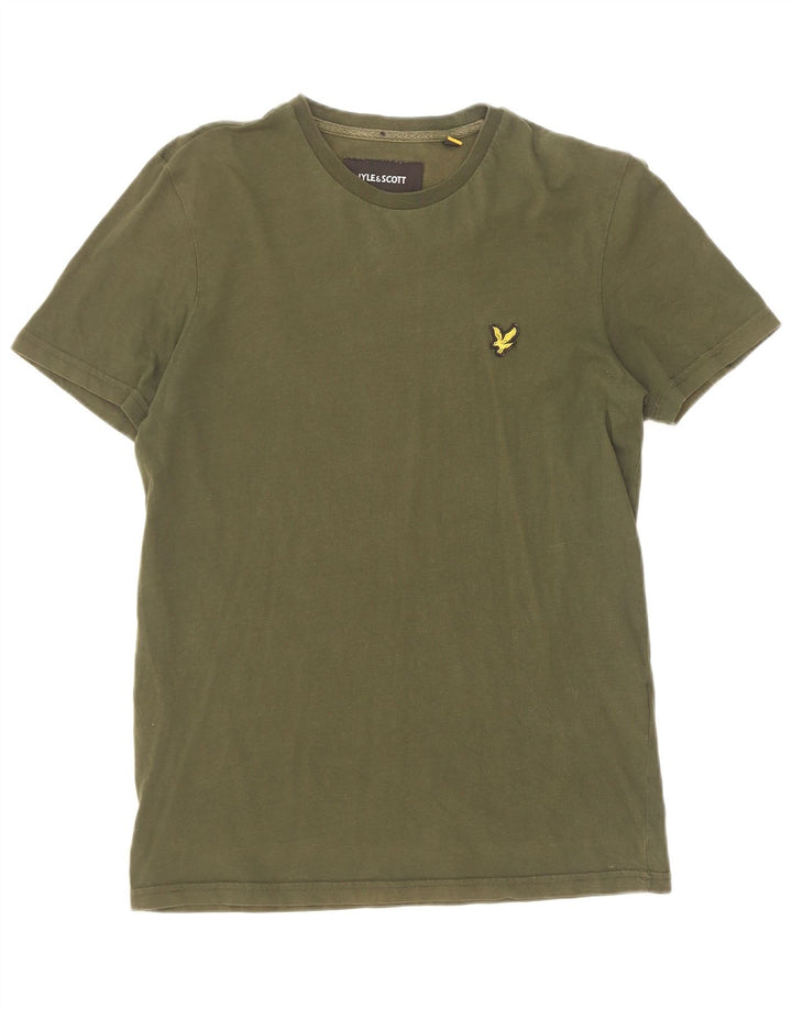 Lyle & Scott - Camiseta para hombre, talla pequeña, color caqui, algodón