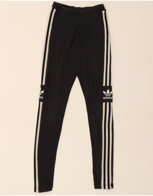 Adidas Leggings gráficos para mujer UK 4 XS Algodón negro