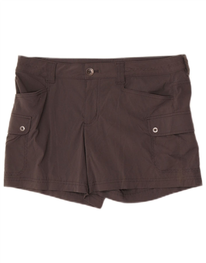 Eddie Bauer Pantalones cortos tipo cargo para mujer US 8 Medium W32 Nylon gris