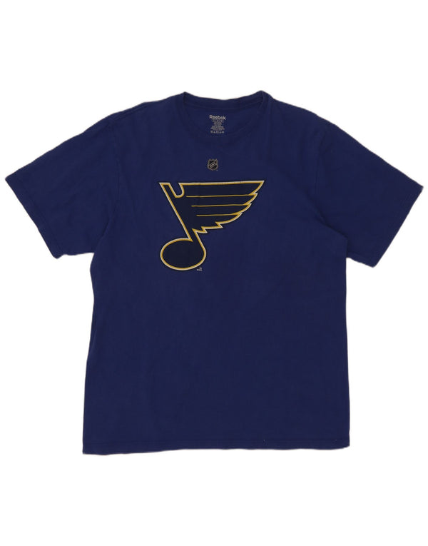 Reebok St. Louis Blues - Camiseta gráfica para hombre, talla XL, algodón azul
