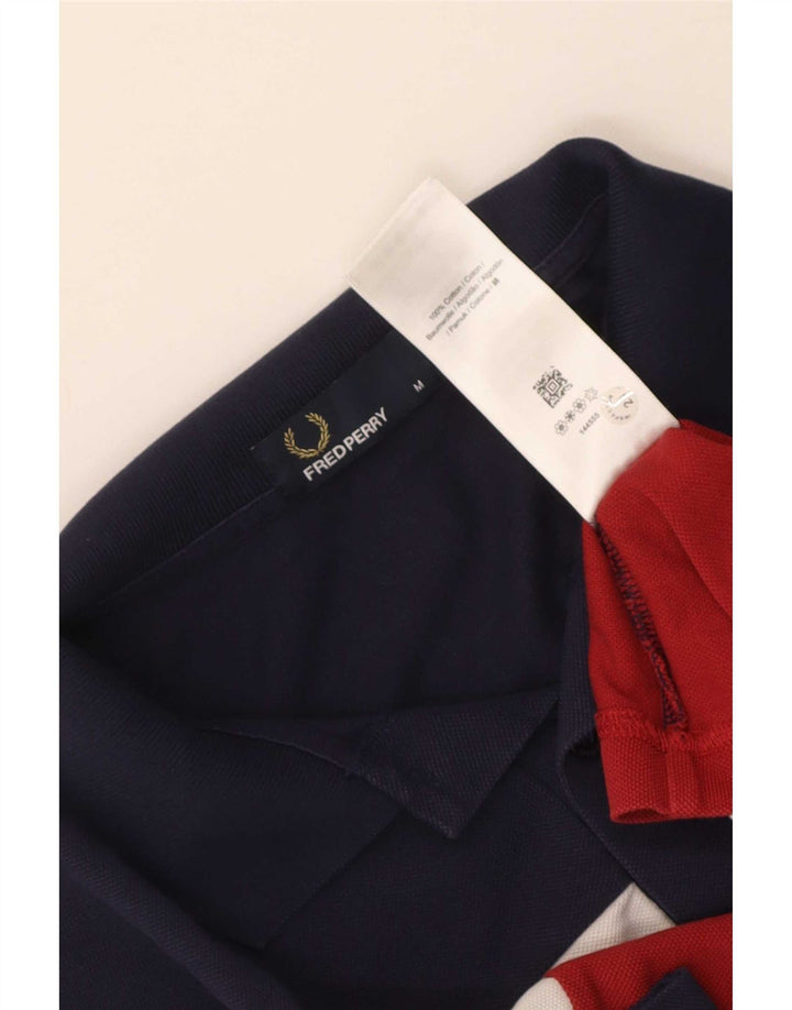 Fred Perry Polo De Hombre De Algodón Color Block Mediano Multicolor