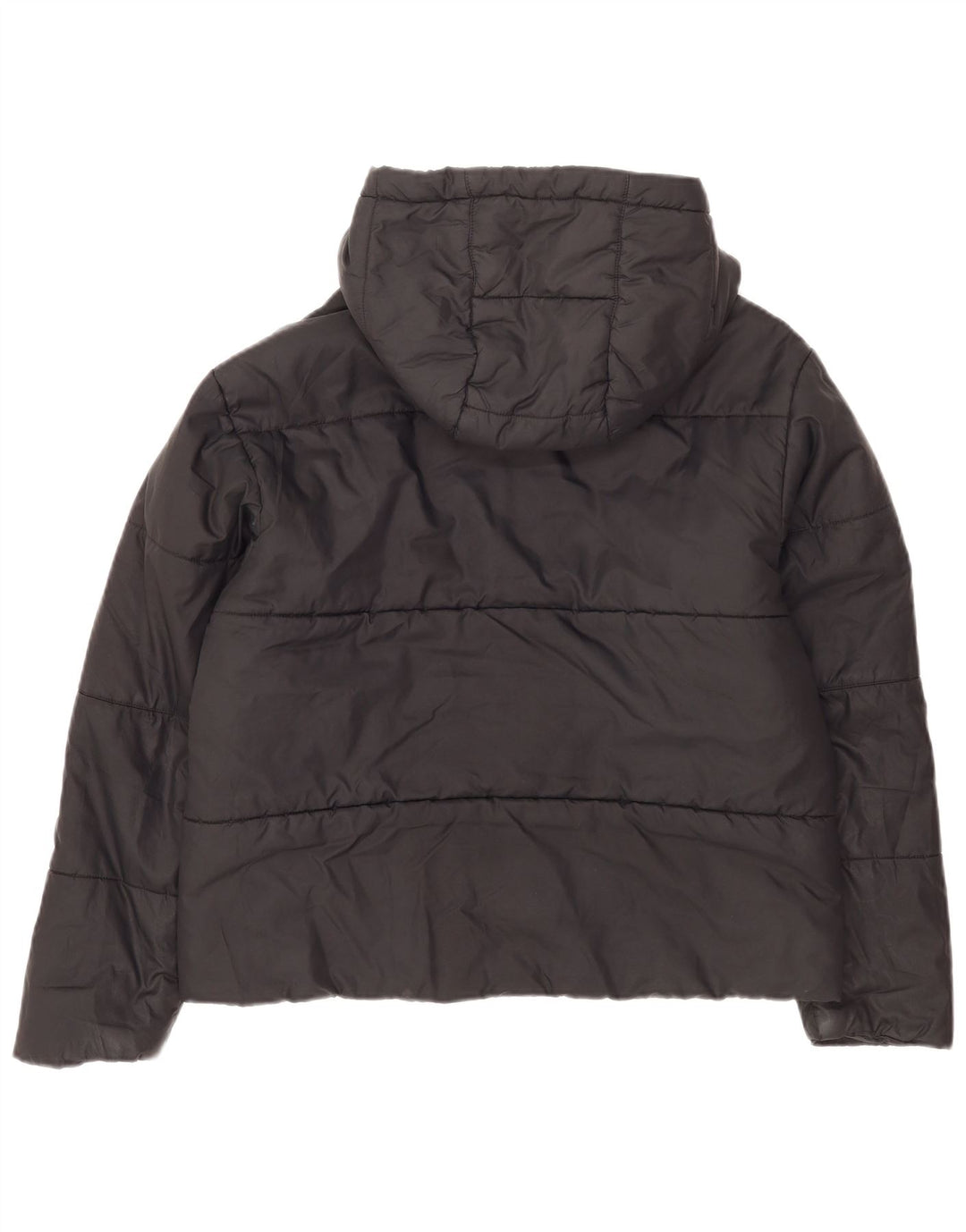 Nike Chaqueta acolchada reversible con capucha para mujer UK 46 Grande Poliéster negro