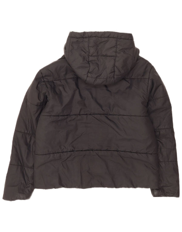 Nike Chaqueta acolchada reversible con capucha para mujer UK 46 Grande Poliéster negro