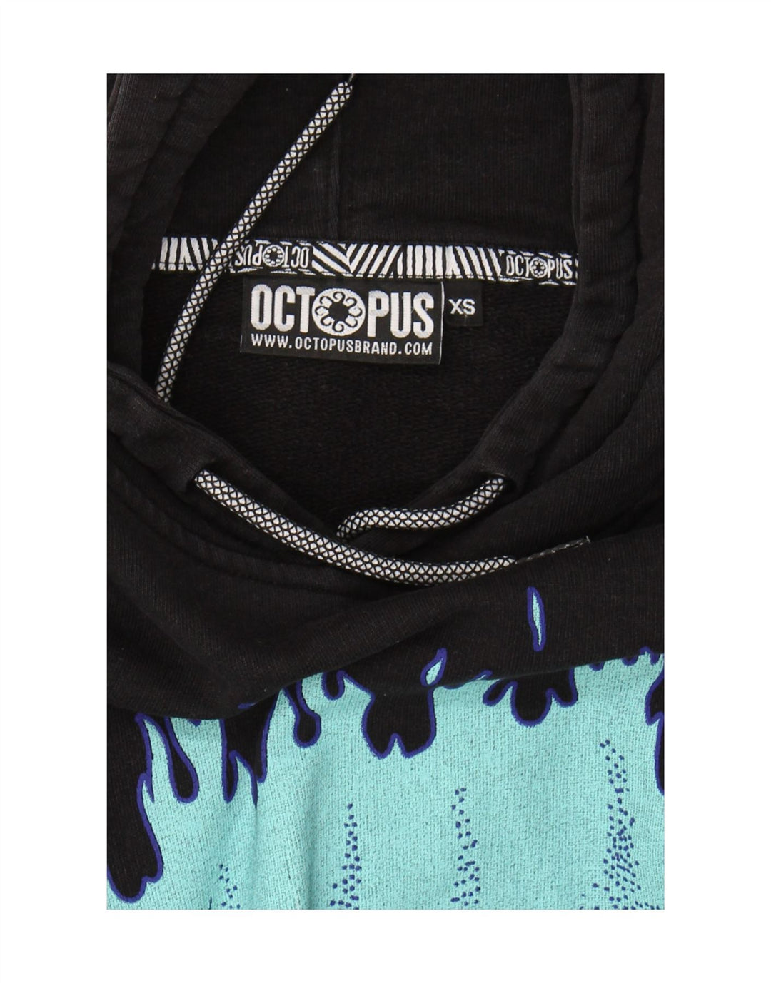 Octopus - Sudadera con capucha para mujer, diseño gráfico, talla 6, XS, color negro