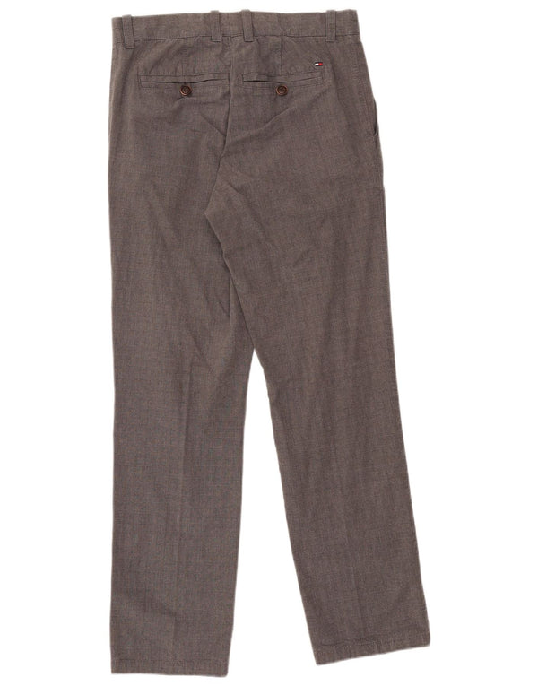 Tommy Hilfiger Pantalones chinos rectos para hombre W30 L30 Algodón gris