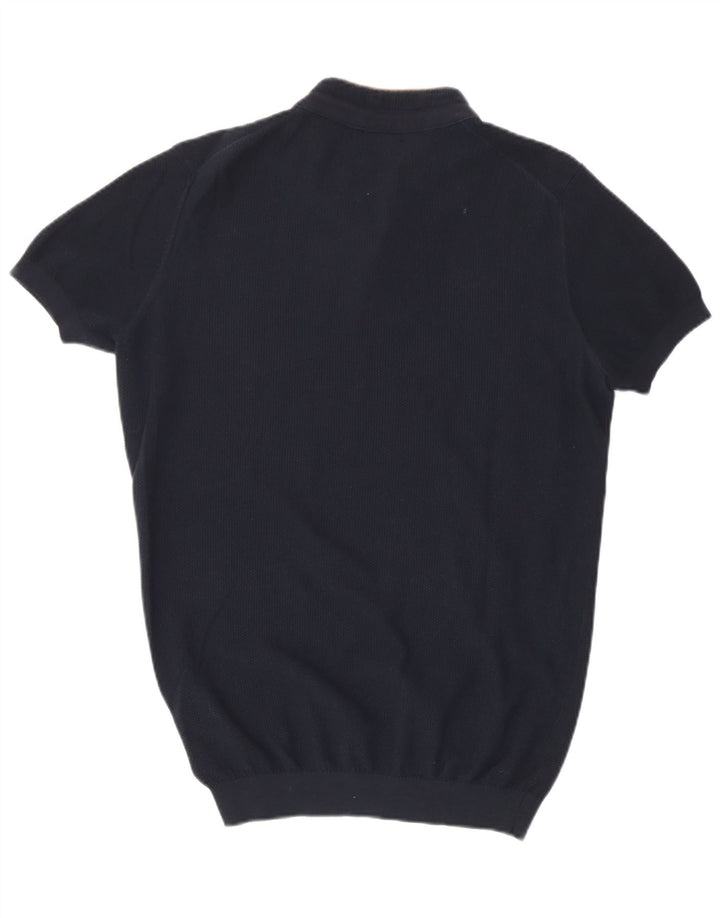 Polo Massimo Dutti Hombre Algodón Azul Marino Medio