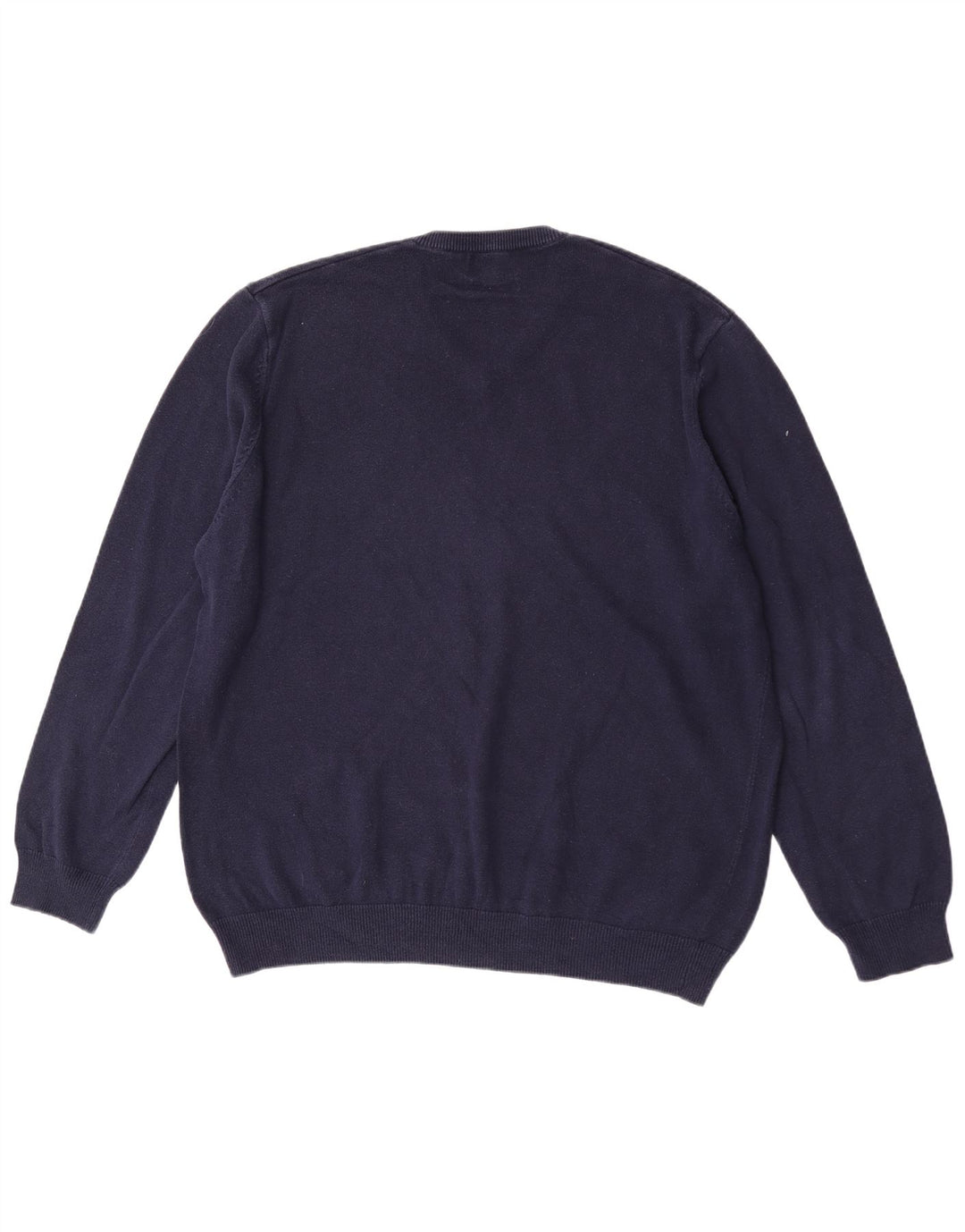 Marks & Spencer - Jersey con cuello en V para hombre, talla 2XL, algodón azul marino