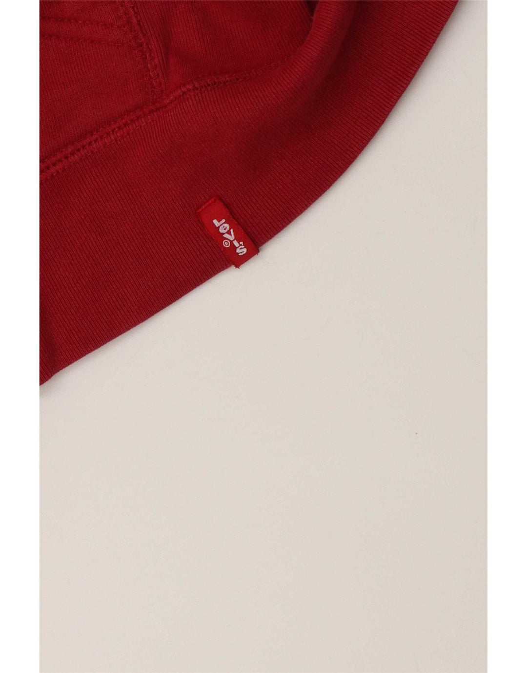 Levi's Suéter con capucha y cremallera corta para mujer UK 10 Small Red