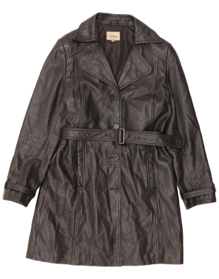 Conbipel Abrigo De Cuero Mujer IT 46 Grande Cuero Negro