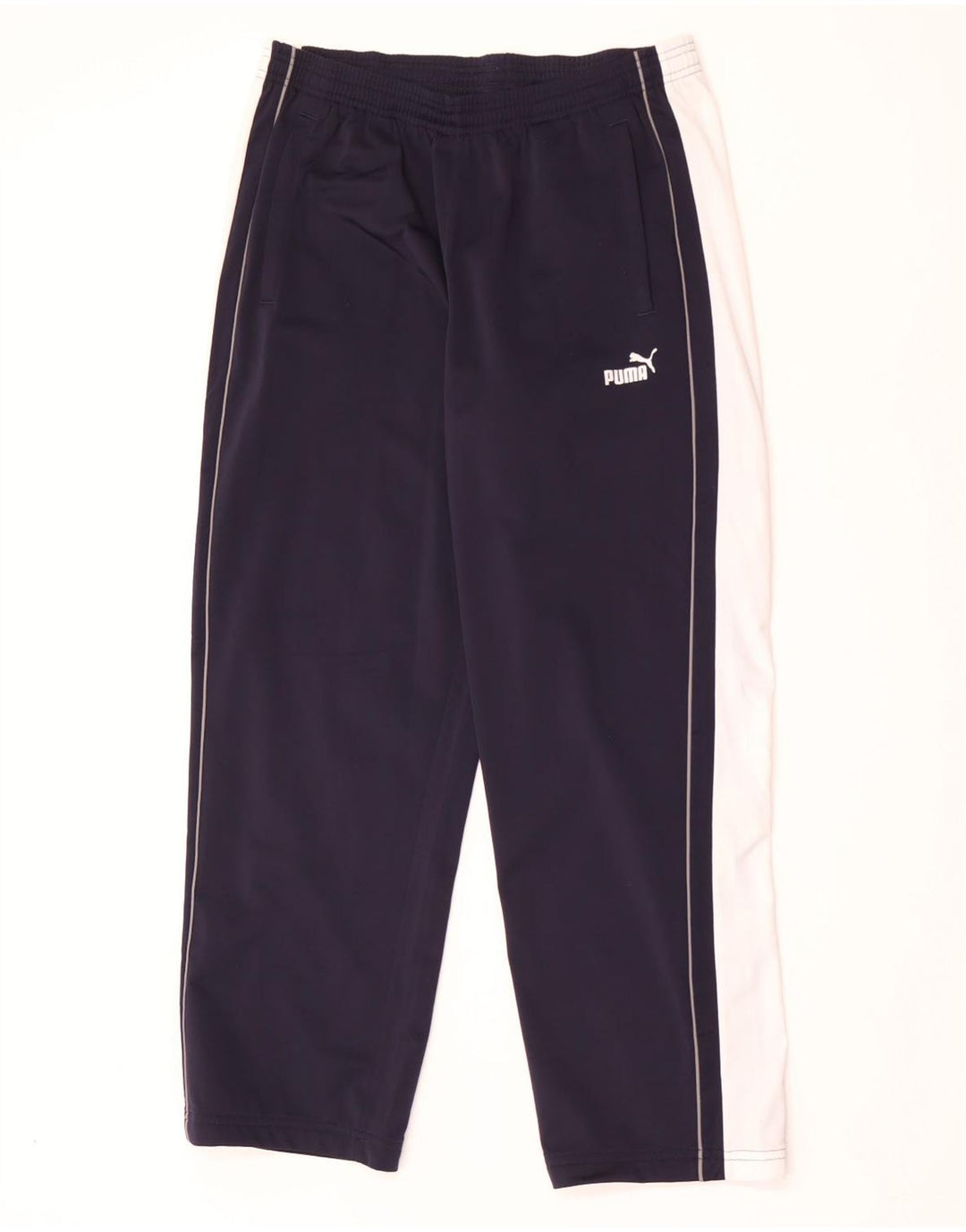 Puma Pantalones De Chándal Para Hombre Grande Azul Marino Colorblock Poliéster