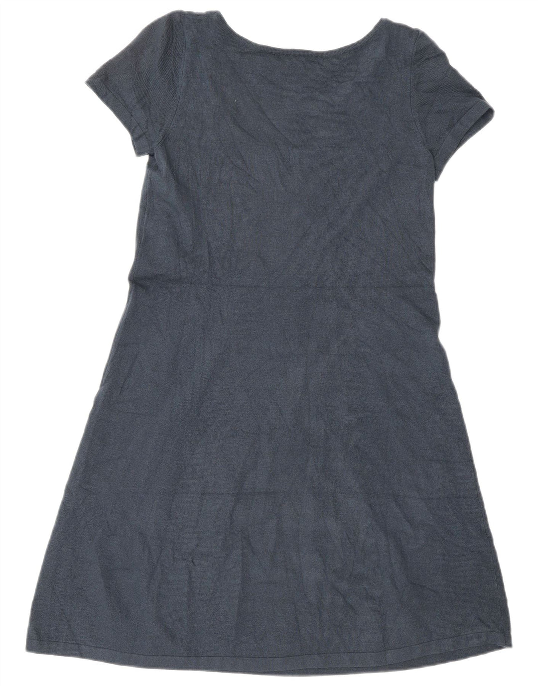 BENETTON Womens A-Line Dress UK 10 Small Navy Blue
