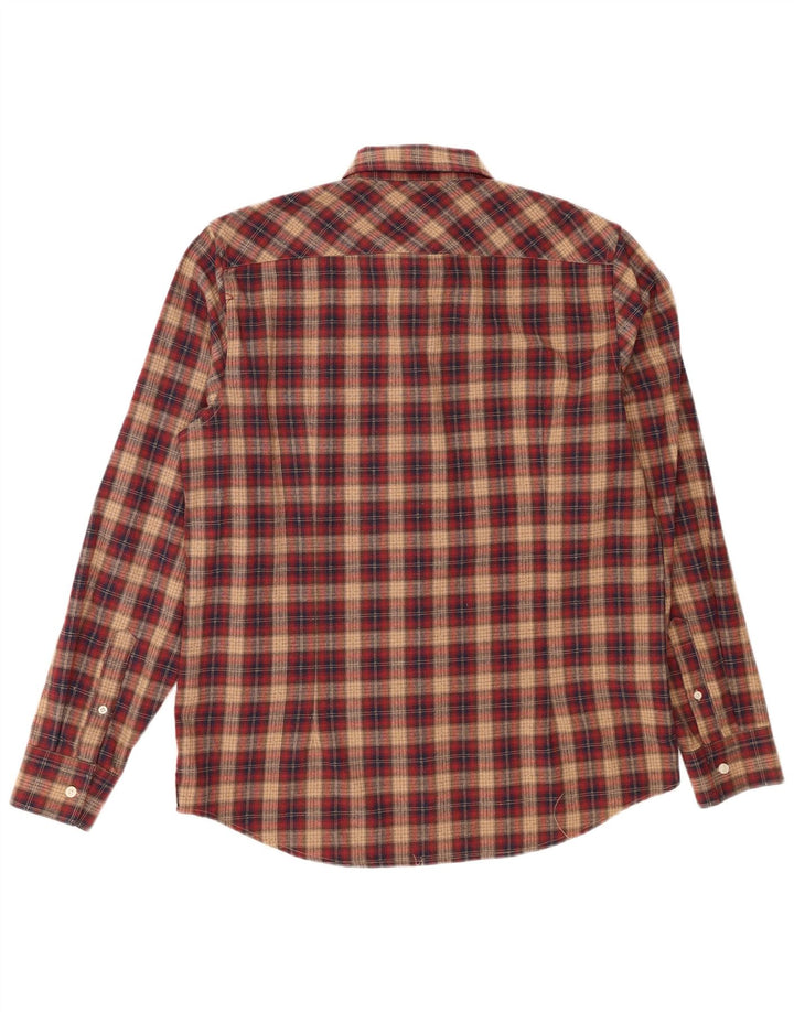 Camisa de franela para hombre Rifle XL Poliéster a cuadros rojos
