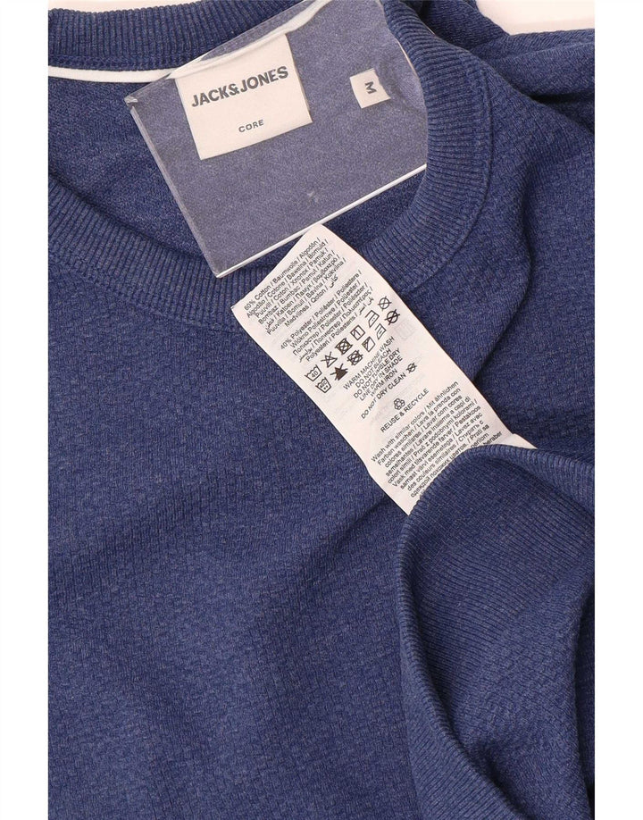 Jack & Jones Hombre Sudadera Jumper Azul Medio Algodón