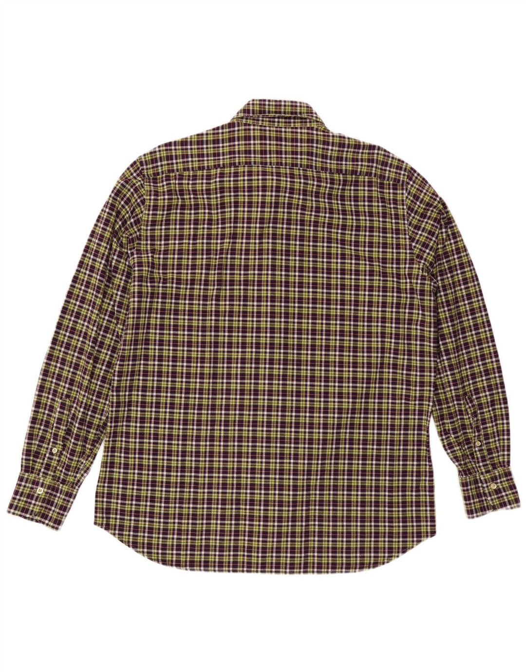 Camisa Hombre UNGARO Talla 43 17 XL Cuadros Morado