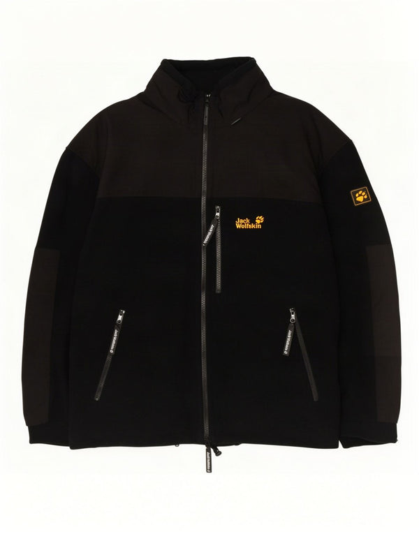 Jack Wolfskin Chaqueta cortavientos para hombre UK 44 XL Poliéster color negro