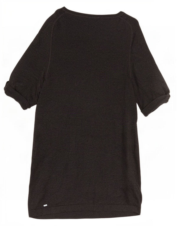 Marks & Spencer Vestido tipo jersey de manga corta para mujer UK 46 Viscosa gris grande