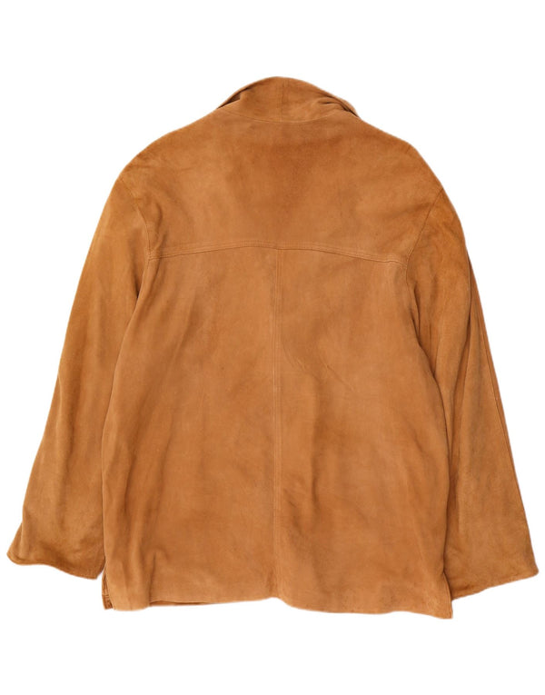 Lavorazione Artigiana Chaqueta Blazer de 3 Botones para Mujer UK 44 Medium Beige