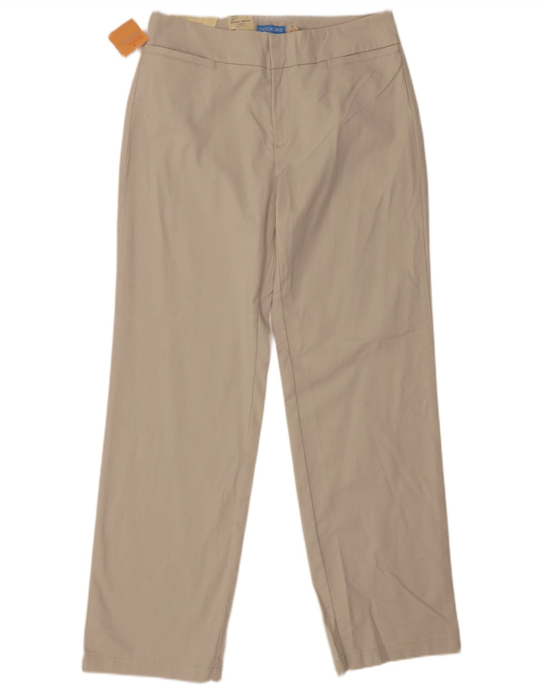DOCKERS Pantalones casuales de ajuste favorito para mujer US 12 Large W30 L31 Beige