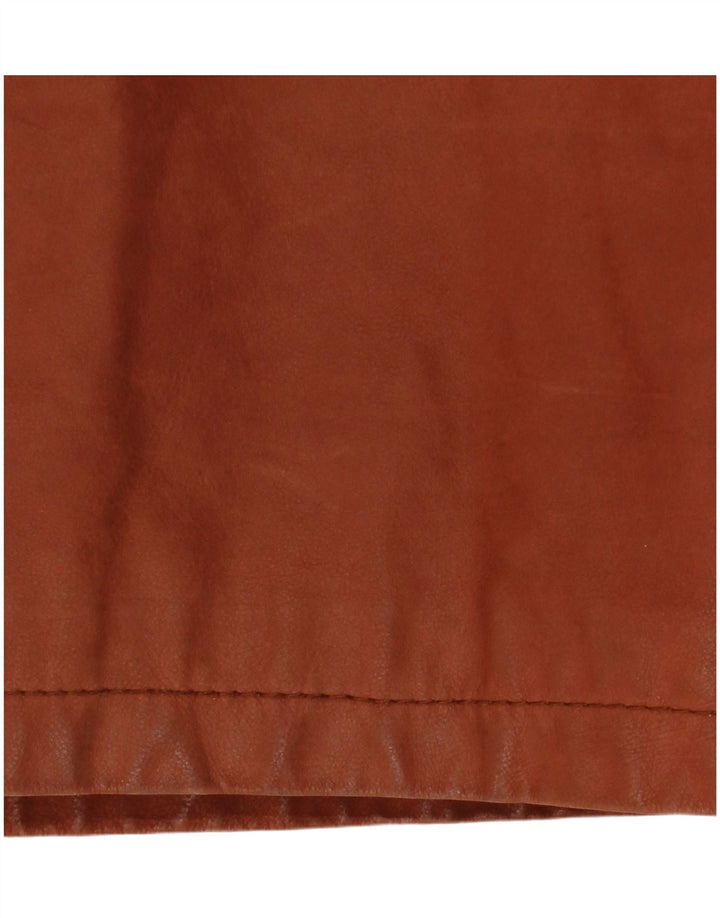 Dibi Chaqueta de cuero para hombre UK 42 XL Cuero marrón