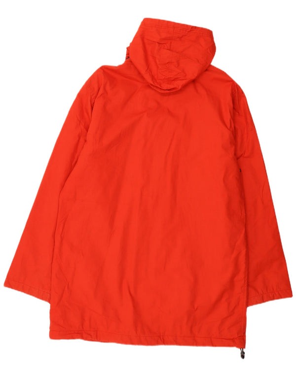 Tommy Hilfiger Abrigo cortavientos con capucha para hombre UK 40 Large Red Cotton