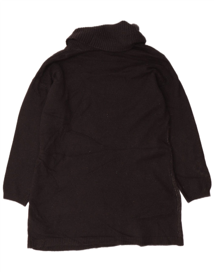 Marks & Spencer Suéter tipo jersey con cuello vuelto para mujer Reino Unido 44 Mediano Negro Floral