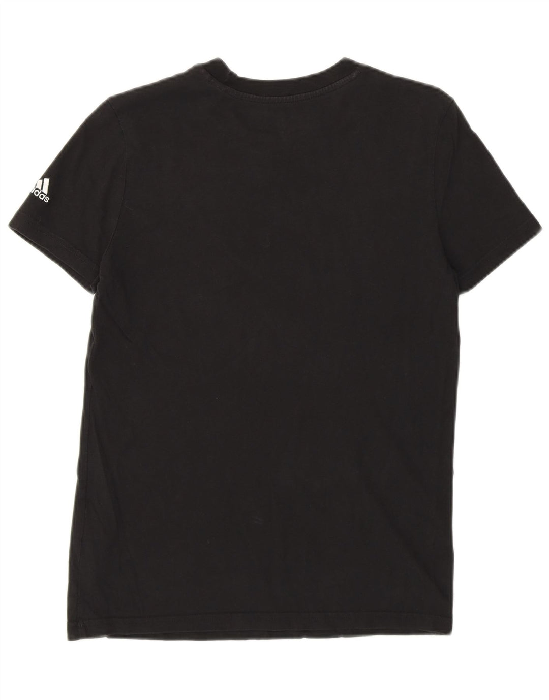 ADIDAS Camiseta gráfica para mujer Top UK 12/14 Mediano Negro Algodón