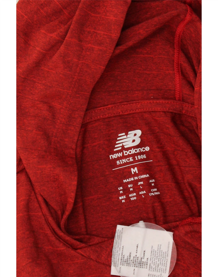 New Balance Sudadera con capucha para mujer UK 14 Mediano Rojo Poliéster