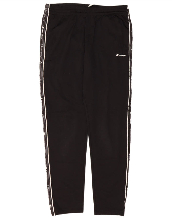 Champion Pantalones De Chándal Gráfico Hombre XL Poliéster Negro