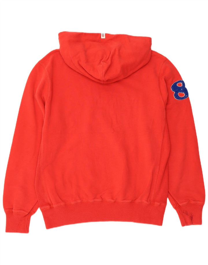 FRANKLIN MARSHALL Jersey con capucha y gráfico universitario para mujer UK 18 XL Algodón rojo