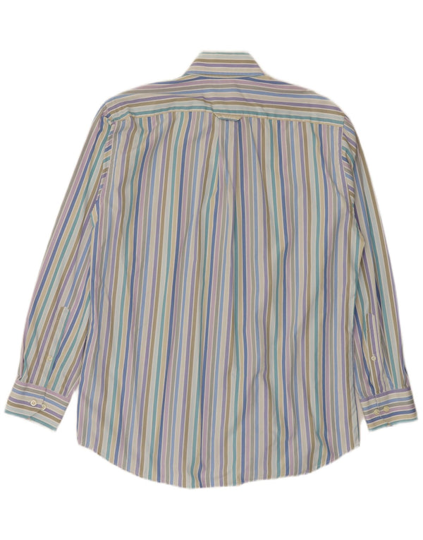 Gant Camisa de vestir para hombre de algodón a rayas multicolor mediana