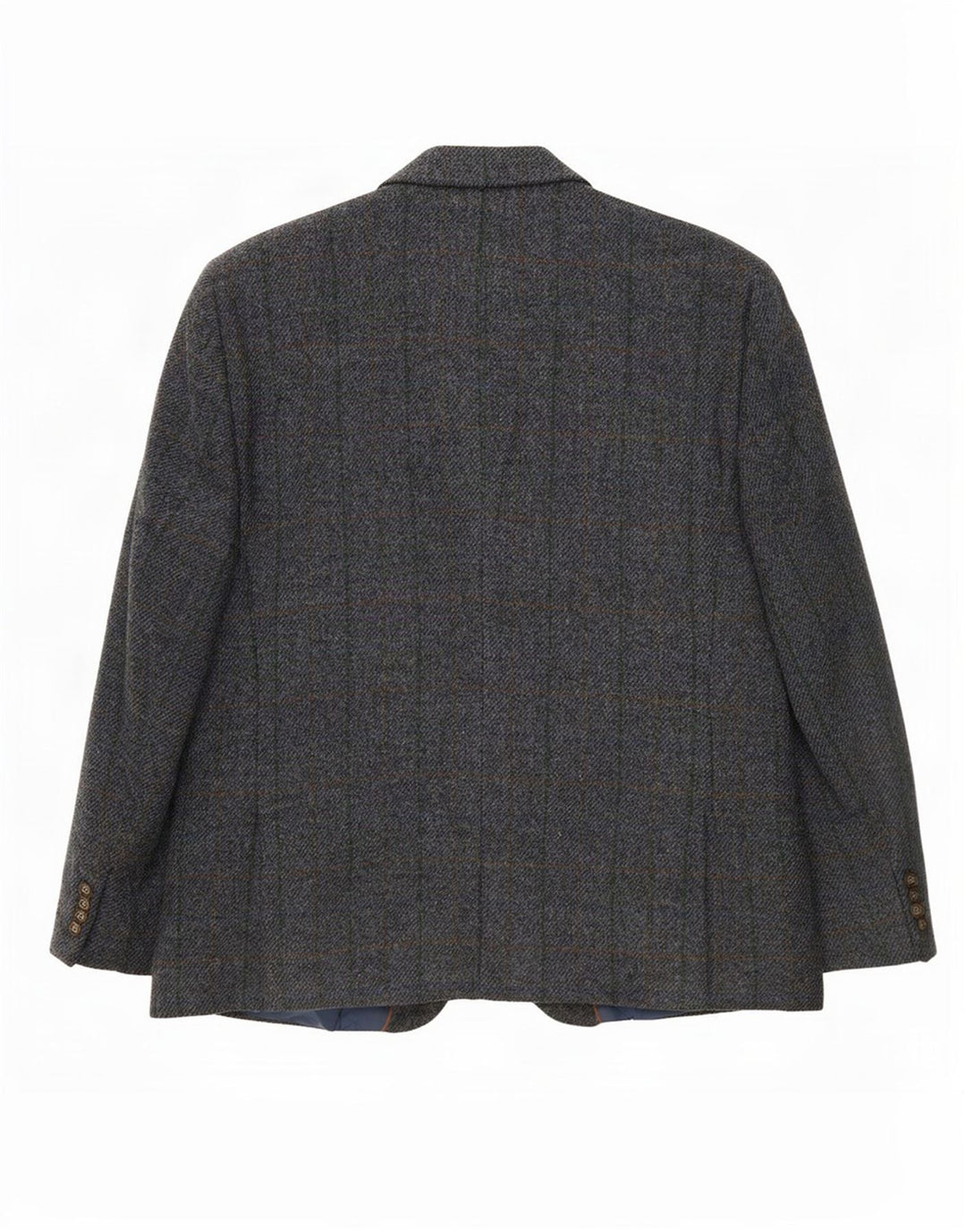 Harris Tweed Chaqueta tipo blazer de 2 botones para hombre IT 52 XL Lana a cuadros gris