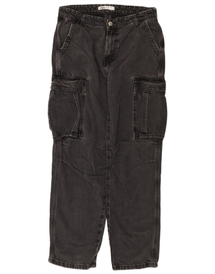 Zara Jeans rectos cargo para hombre EU 40 Medium W31 L31 Gris