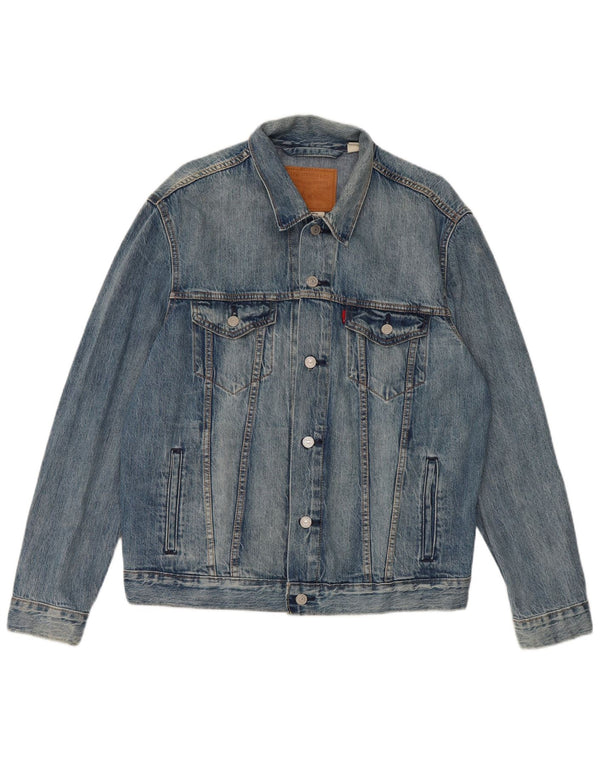 Levi's Chaqueta vaquera para hombre UK 40 Algodón azul grande
