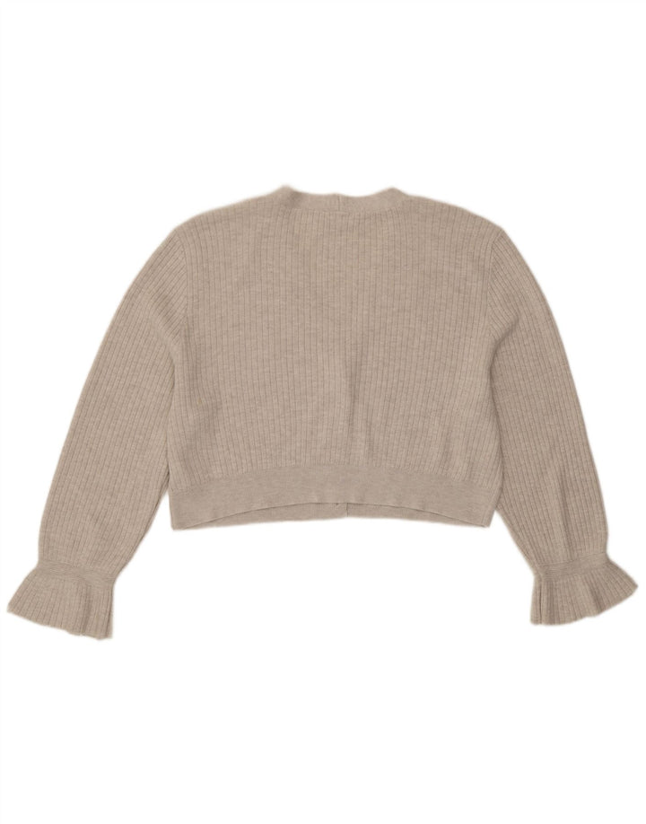 Topshop Suéter tipo cárdigan extragrande para mujer UK 40 Poliéster gris medio