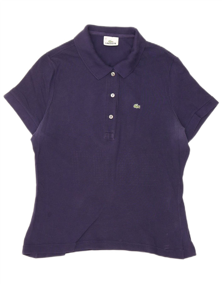 Polo Lacoste Mujer Talla 42 Grande Azul Marino