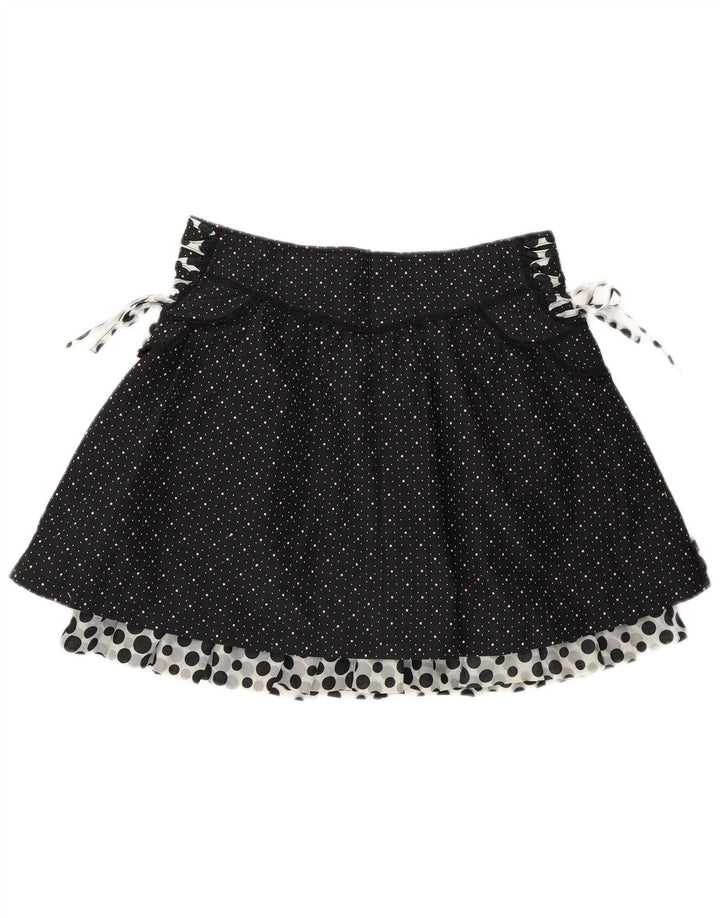 A.YILIAN Minifalda para Mujer Grande W30 Negro Manchado