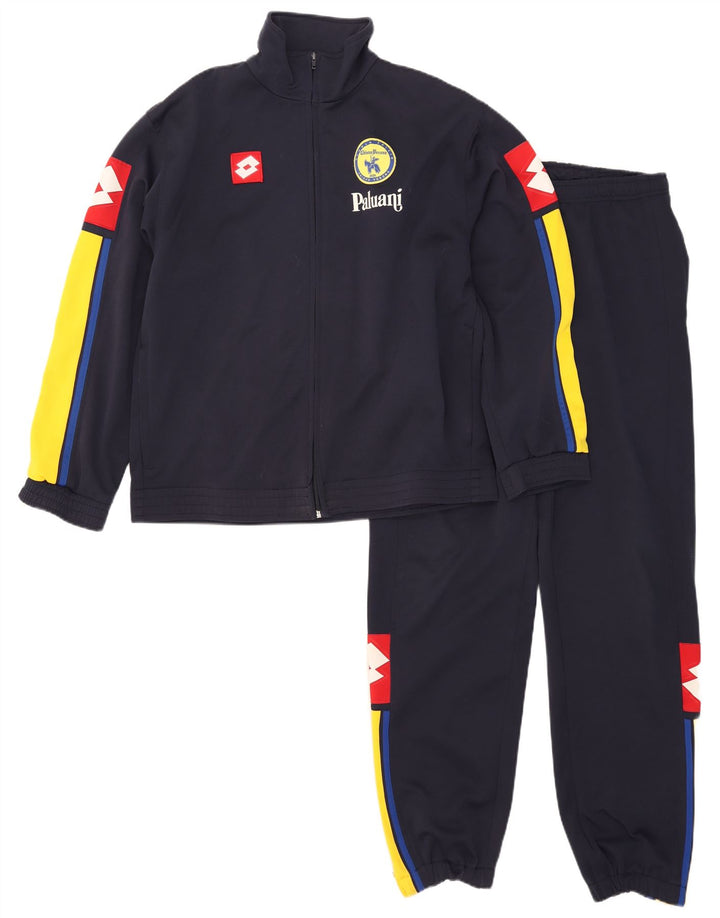 Lotto Chándal Completo Con Gráfico Para Hombre Poliéster Color Block Azul Marino Grande