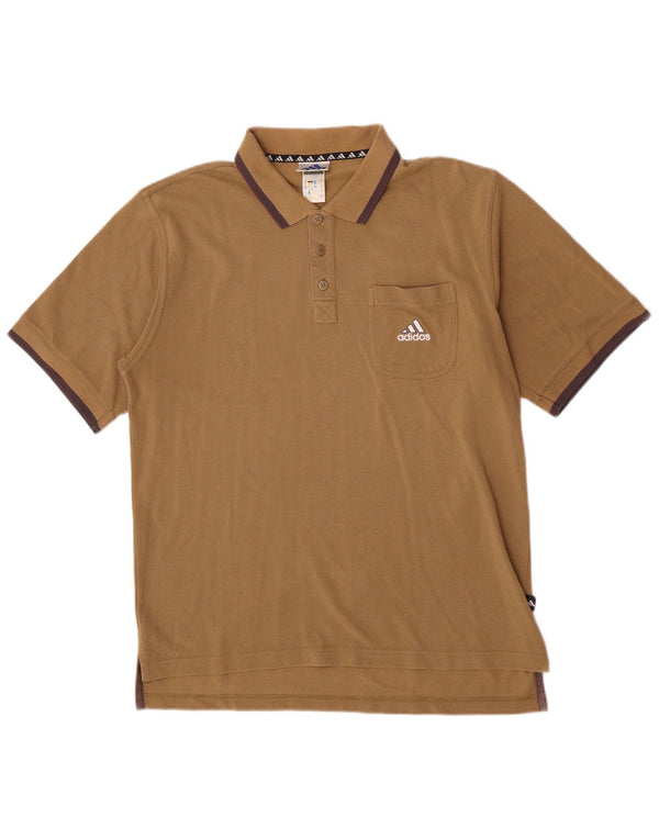 Adidas Polo Hombre UK 40/42 Algodón Beige Medio
